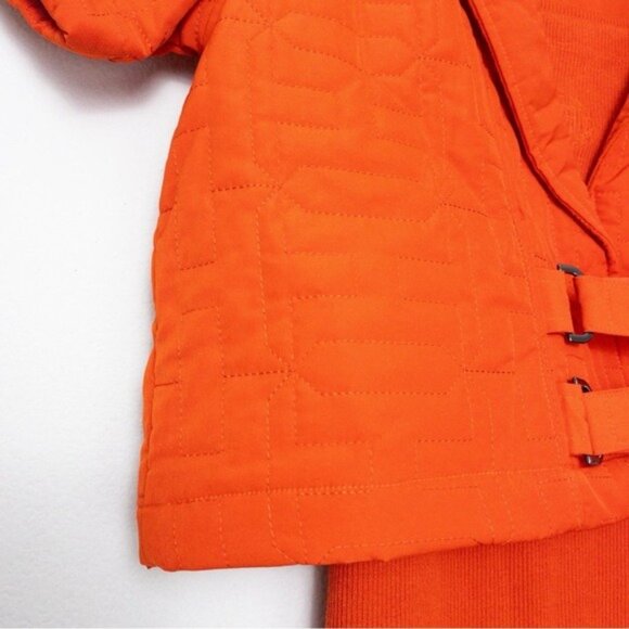 NWT [SET] Honor The Gift Quilted Crop Jacket S Red Vneck Oversized Monogram - Picture 9 of 16